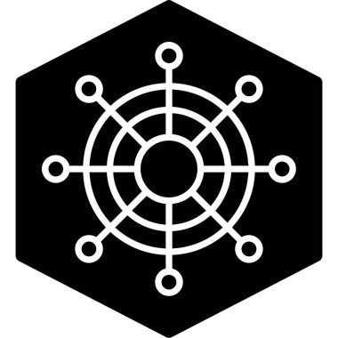 atom simgesi, vektör illüstrasyonu