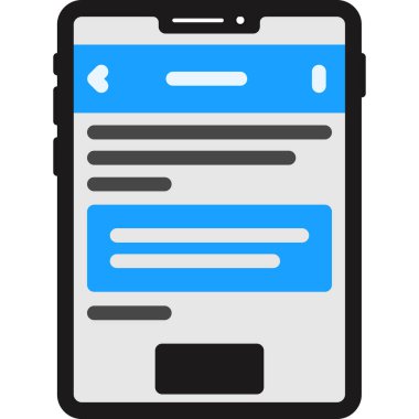 çevrimiçi sohbet ileti simgesi doldurulmuş özet biçimi