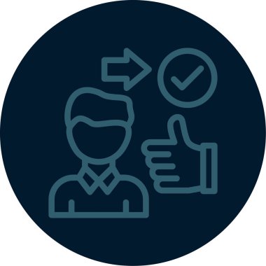 İş ve finans simgesinin vektör illüstrasyonu