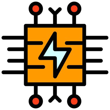 Güç simgesi vektörü. Taslak vektör işareti. izole edilmiş sınır sembolü çizimi