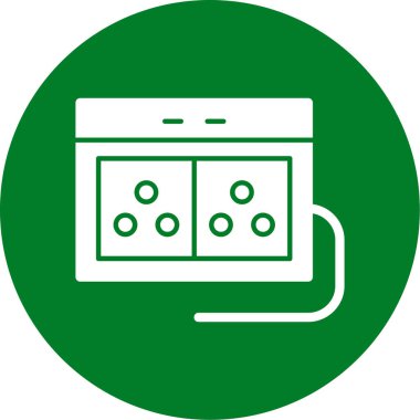 Gaz simgesinin vektör illüstrasyonu