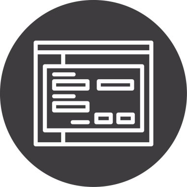 tarayıcı pencere vektör simgesi