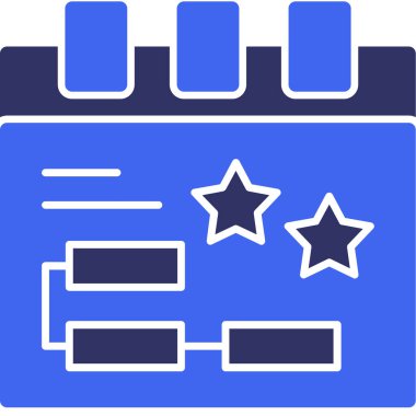 Takvim. Web simgesi basit illüstrasyon