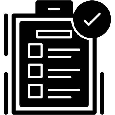 Pano kontrol listesi simgesi, basit tasarım