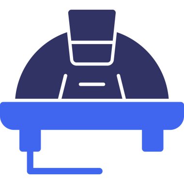 Sandalye. Web simgesi basit illüstrasyon