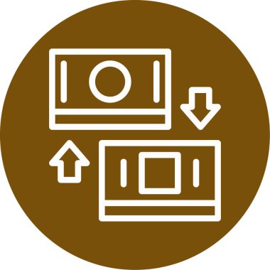 Web simgesi, basit vektör illüstrasyonu