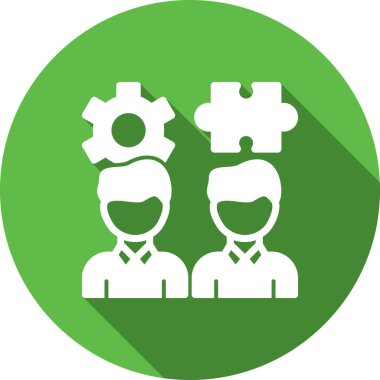 Takım çalışması simgesi, vektör illüstrasyonu