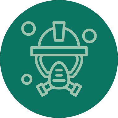 Eşsiz Miğfer Vektör Satırı Simgesi