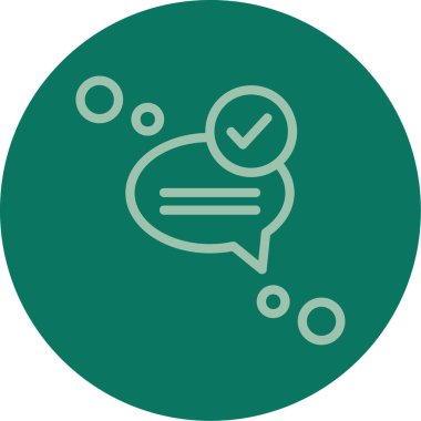 Sohbet simgesinin vektör illüstrasyonu