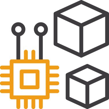 Kutu. Web simgesi basit tasarım