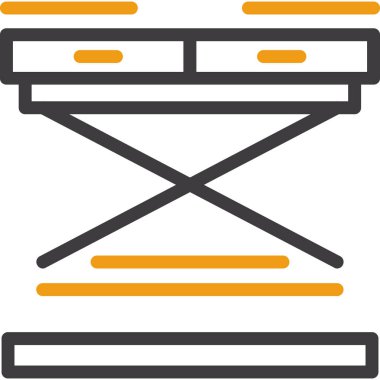 Masa. Web simgesi basit illüstrasyon