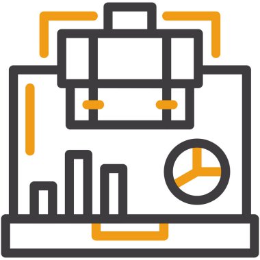 iş grafiği vektör simgesi