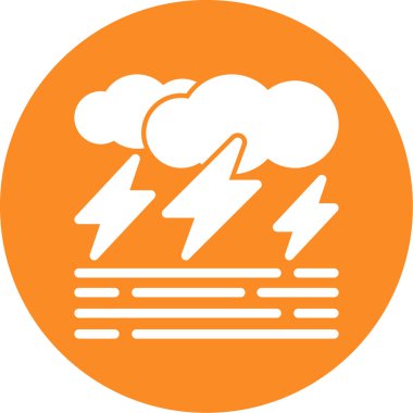 Bulut simgesi vektör illüstrasyonu