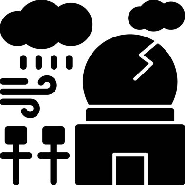 Bulut hava durumu web basit illüstrasyon, vektör