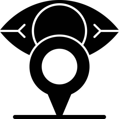 Pusula simgesini, basit vektör çizim