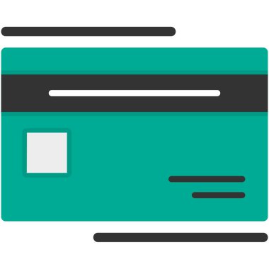 Nakit kart düz vektör simgesi