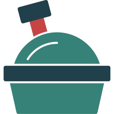 kek düz vektör simgesi