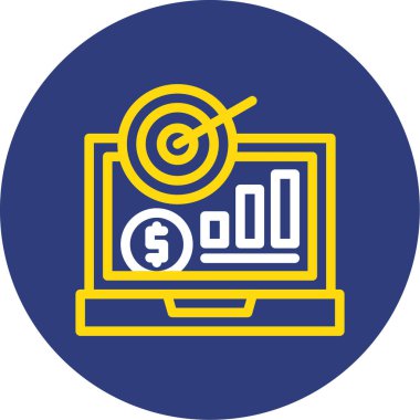 Para için. Web simgesi basit illüstrasyon