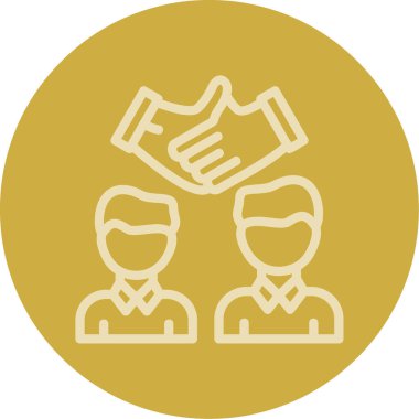 Vektör illüstrasyonu, insanlar ve takım çalışması simgesi