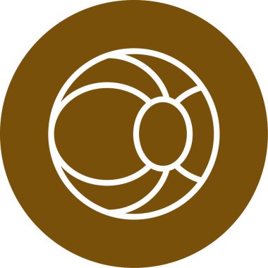 güzel eşmerkezli vektör simgesi