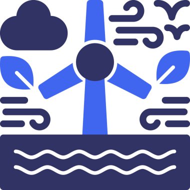 Bir düzlem simgesinin vektör çizimi