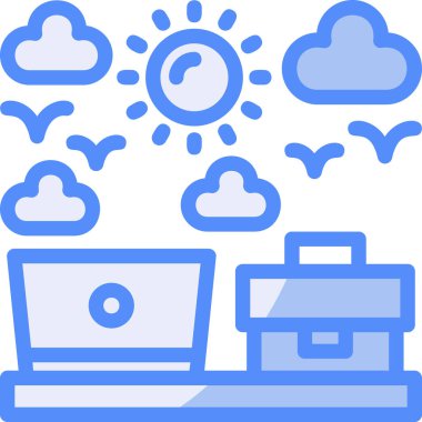 Bulut hesaplama depolama simgesi - taslak biçimi