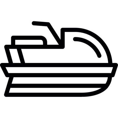 Jet Kayak Hattı Simgesi, Vektör Resimleri