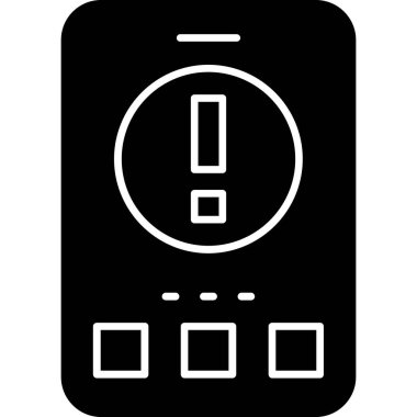 Alarm simgesi vektör illüstrasyonu