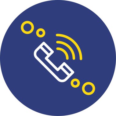 Telefon simgesinin vektör illüstrasyonu