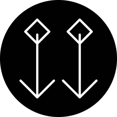 ok simgesi vektör illüstrasyonu