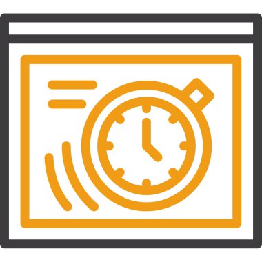 Alarm saat vektör simgesi