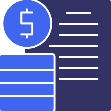 Para için. Web simgesi basit illüstrasyon