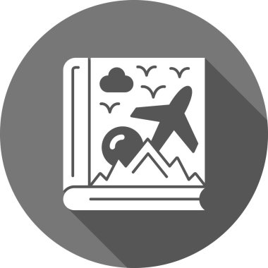 seyahat düz vektör simgesi