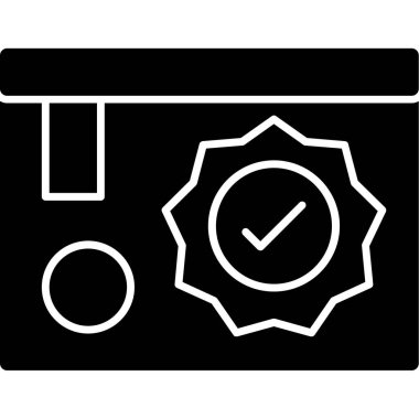 Kontrol listesi simgesi, vektör illüstrasyonu