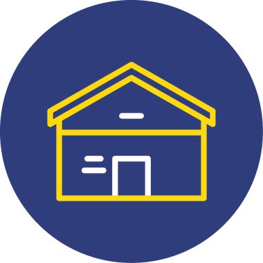 Ev. Web simgesi basit illüstrasyon