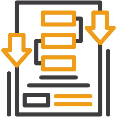 veri dosyası dosya simgesi ana hat biçiminde