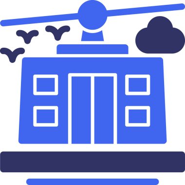 Modern radyo simgesinin vektör illüstrasyonu