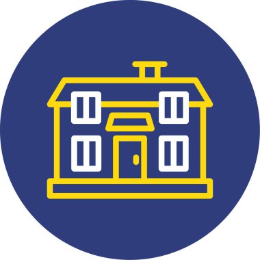 Ev. Web simgesi basit illüstrasyon