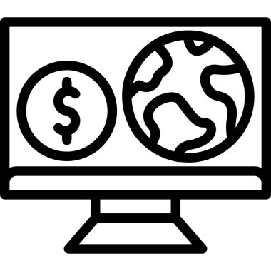 para internet simgesi vektörü