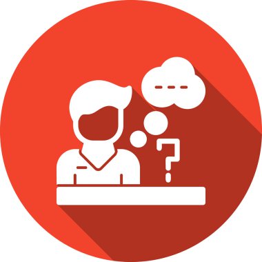 Müşteri hizmetleri, erkek ikon vektör illüstrasyonu. Müşteri hizmetleri ikonu. Çağrı merkezi kodu.