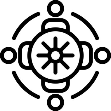 hedef simge, vektör illüstrasyonu