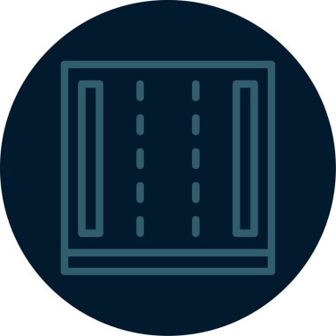 Web sunucu simgesi, vektör illüstrasyonu