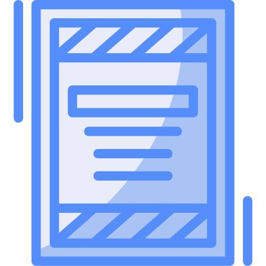 belge dosya simgesi, vektör illüstrasyonu