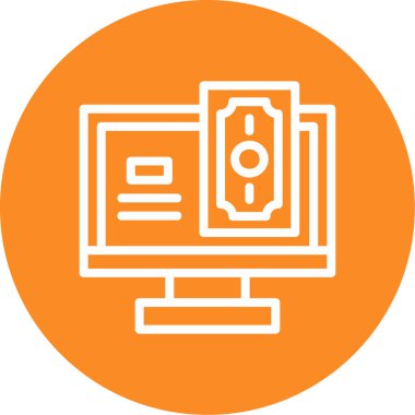 vektör bilgisayar illüstrasyonu, basit simge tasarımı