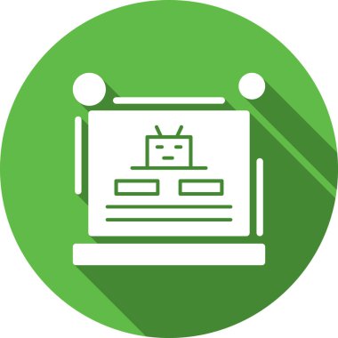 Robot simgesinin vektör illüstrasyonu