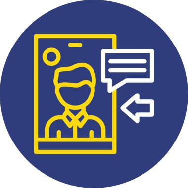 Modern simgenin vektör illüstrasyonu