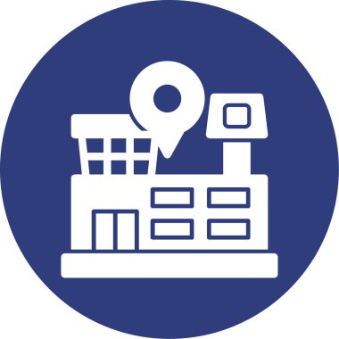 Alışveriş yeri. Basit illüstrasyon