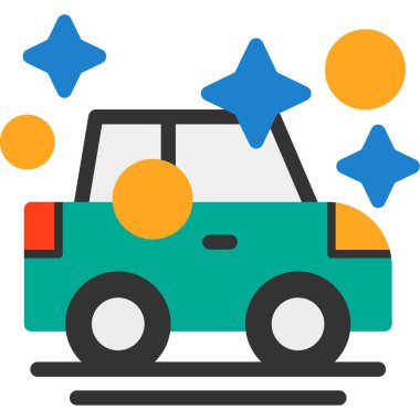 - Araba. Web simgesi basit illüstrasyon