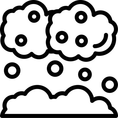 Bulut. Web simgesi basit illüstrasyon