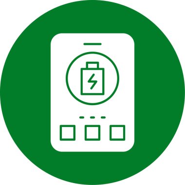 Batarya ikonu vektörü. özet çizimi